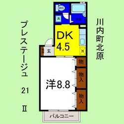 プレステージュ21Ⅱの物件間取画像